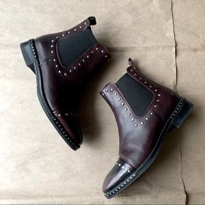 Ateliers Chelsea Boots 36 Studded Bordeaux Bogie Bootie